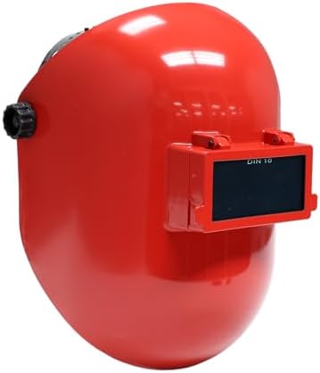 Armour Guard Sugar Scoop Red Pipeliner Fiberglass Welding Helmet With Flip Front
