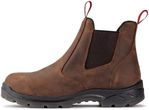 SUREWAY Men's Slip On Fire & Safety Work Boots Composite/Soft Toe
