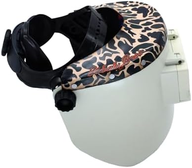 WoahBros Chopped Top Welding Hood | Flip-Front Welding Helmet, Fiberglass Reinforced Shell, Low Profile | Fixed Shade 10 Lens, Fits 2” x 4.25” Cheater Lens | Duck Camo
