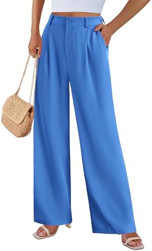 PRETTYGARDEN Women's Flowy Wide Leg Dress Pants