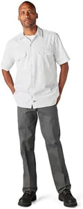 Dickies Men’s Short Sleeve Work Shirt – Durable Twill Button Down Shirts for Men, Lightweight Uniform for Daily Wear