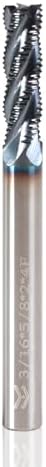 3/16" 4 Flute Roughing End Mill AlTiN Coated Carbide, 1Pcs