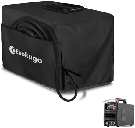 Premium Waterproof Welder Cover with Plush Liner- Heavy Duty 600D Welding Machine Cover, Protective Fit for TIG/MIG 100-210 Models(16.1"L x 8"W x 11"H)