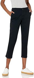 Amazon Essentials Women's Mid-Rise Slim-Fit Stretch Cropped Capri Pants (Available in Plus Size)