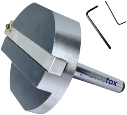 100mm (4") Fly Cutter MT3 Shank with M12x1.75 Drawbar – Includes TNMG16 Carbide Insert & HSS Tool Bit, Precision Milling & Facing Tool for Metal, Wood & Plastics
