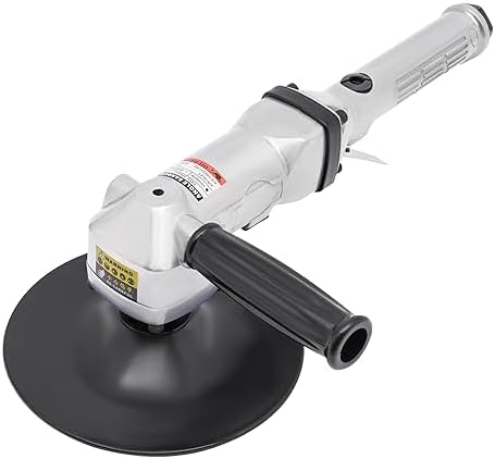 7-Inch Pneumatic Air Angle Sander, Right Angle Disc Air Sander Portable Handy Mini Air Sander 4500 Rpm in Homes, Car Shops, Repair Shops M16 Spindle Thread to Glass, Gas Stoves, Stones