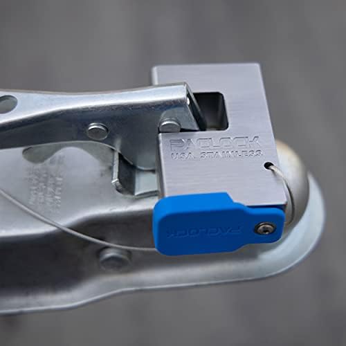 PACLOCK's 88-Series Shrouded Trailer Coupler Lock, UCS, High Performance 6-Pin Cylinder, One Lock Keyed to a Number U-Pick! w/ 2 Keys, Stainless Steel