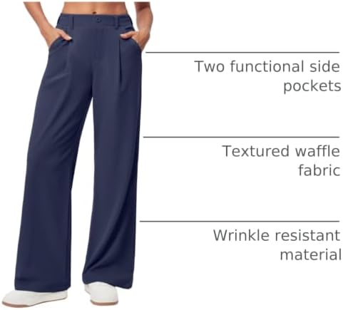 Ewedoos Wide Leg Dress Work Pants for Women Business Casual Office Outfits