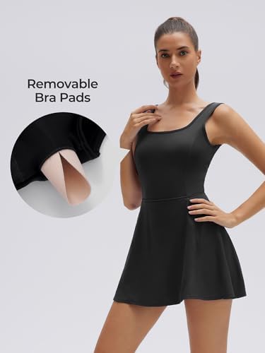SUUKSESS Tennis Dress with Shorts Underneath Easy Peasy Athletic Dresses