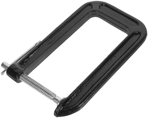 TEHAUX Universal 3-inch Table Clamp, Heavy-duty Steel C-clamp for Desk Mounting, 180mm Workholding Device for Woodworking and Workshop Use