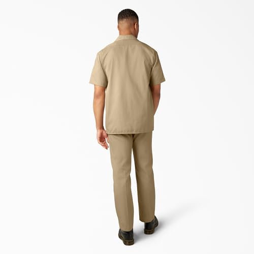 Dickies Men’s Short Sleeve Work Shirt – Durable Twill Button Down Shirts for Men, Lightweight Uniform for Daily Wear