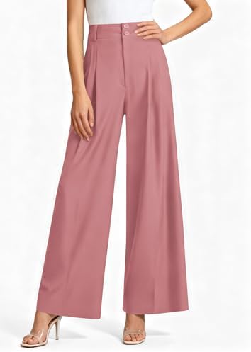 PRETTYGARDEN Women's High Waisted Wide Leg Dress Pants