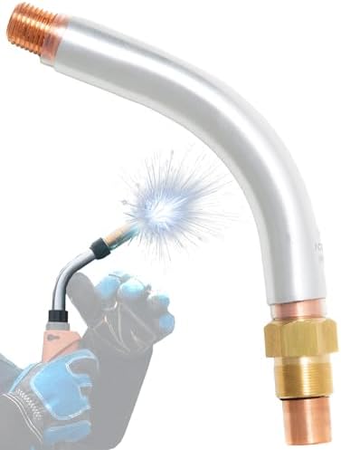 Mig Welding Gun Accessories Aluminium Fixed Neck QT3-60° Replacement for Bernard style Neck QT3