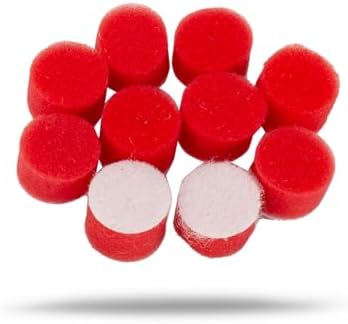 Maxshine 10 Pieces MN01 Mini Polisher and Accessories - 26mm (1”) Red Finishing Pads, Ideal for Precision Car Detailing, Polishing & Buffing Small Areas - Professional Auto Detailing Tools