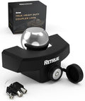 RETRUE Heavy Duty Widened Trailer Lock for 2 5/16" Ball Coupler, Black