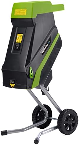 Earthwise GS015 15-Amp Electric Corded Chipper/Shredder with Collection Bag