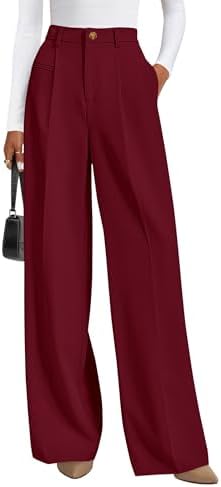 PRETTYGARDEN Women's Tailored Wide Leg Work Dress Pants