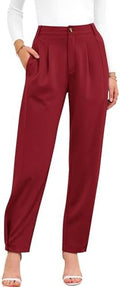 BTFBM Business Casual Outfits for Women Tapered Work Pants