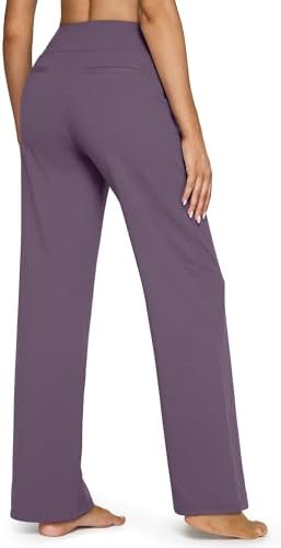 G4Free Yoga Pants for Women Wide Leg Pants with Pockets High Waisted