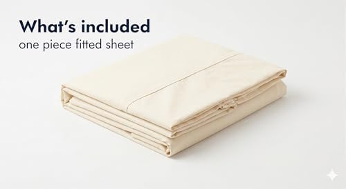 JS Sanders V Berth Boat Sheet 1 Pcs 600 TC Egyptian Cotton, Ivory