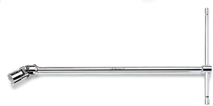 Beta 952 Sliding T-Handle Wrench, 6-Point Swivel Socket, Metric 13mm | Up to 90° Static Swivel and 50° Rotating Swivel for Access in Tight Spaces