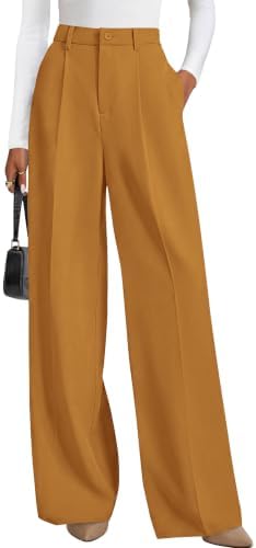 PRETTYGARDEN Women's Flowy Wide Leg Dress Pants