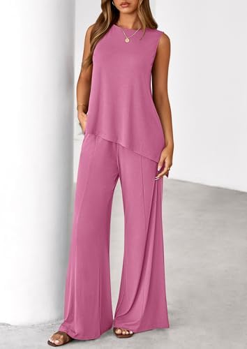 PRETTYGARDEN Women's Summer 2 Piece Matching Lounge Sets