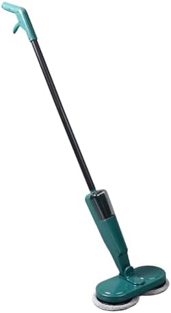 Pwshymi Electric Mop Lightweight Cordless Electric Mop with Water Sprayer, Rechargeable for Hardwood Tile Marble Floors (Green)