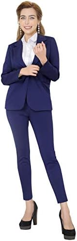 Marycrafts Women’s Two Piece Suits – Business Blazer Pant Suit Set, Professional Work Outfit for Office