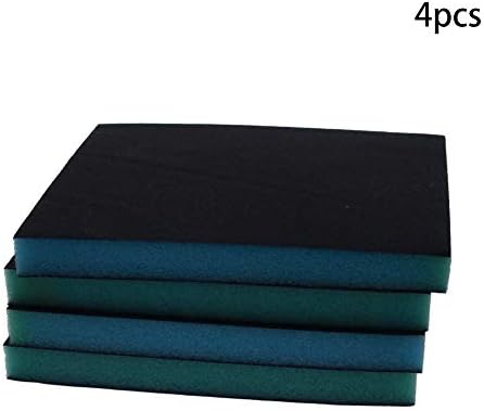 Utoolmart Sanding Sponge Sanding Blocks, 220 Grit Wet Dry Sandpaper Sponge, Washable and Reusable Sand Sponge Kit, for Kitchen Cookware Cleaning and Rust Removal of Rusted Metal, Blue, 4 Pcs