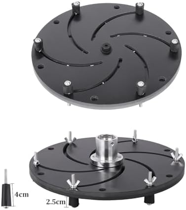 YUEWO Woodworking Lathe Chuck Self-Centering Centrifugal Longworth Chuck Aluminum Alloy for Milling Machine Grinders Bowls Plates M33*3.5 Thread (10 Inch)