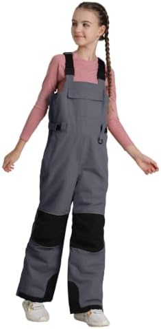 GSOU SNOW Kids Snow Bibs Boys Girls Ski Snowboard Pants (3-16Years)