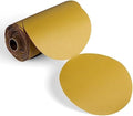CowboyBOB 100 PCS 6 Inch Gold PSA Sanding Discs 400 Grit Self Adhesive Sticky-Back Sandpaper for DA Sander Finishing Abrasive Sand Paper Woodworking Wood Metal Sanding Disc Roll