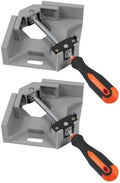 Angle Corner Clamp Rustfree Stainless Steel Heavy-duty for Woodworking 2pcs with Single Handle, Portable Tool Lightweight Clamping Device for Casing Installations and Welding