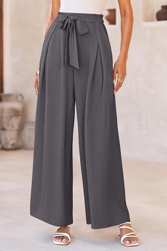 PRETTYGARDEN Women's Palazzo Wide Leg Work Dress Pants