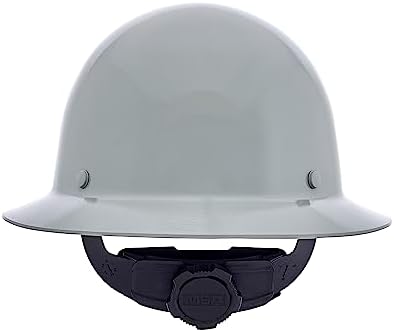 MSA Skullgard Full-Brim Hard Hat with Suspension - Non-Slotted Cap, Made of Phenolic Resin, Radiant Heat Loads up to 350F, Standard Size Hard Hat | Fas-Trac III Ratchet Suspension