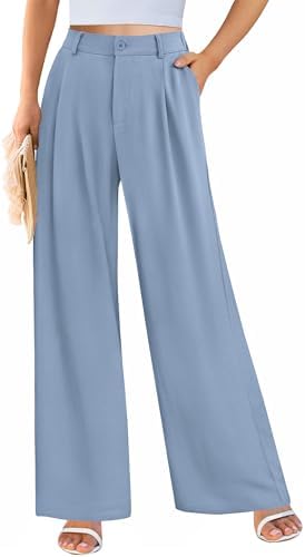 PRETTYGARDEN Women's Flowy Wide Leg Dress Pants