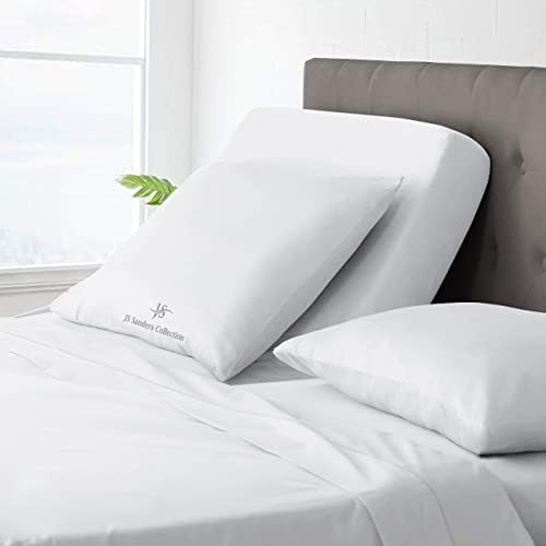 JS Sanders Collection Split Head Sheet Set King Size,White