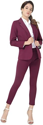 Marycrafts Women’s Two Piece Suits – Business Blazer Pant Suit Set, Professional Work Outfit for Office