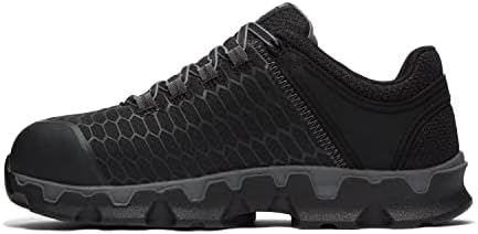 Timberland PRO Men's Powertrain Sport Alloy Safety Toe Industrial Athletic Work Shoe, Black/Grey-2024 New, 8