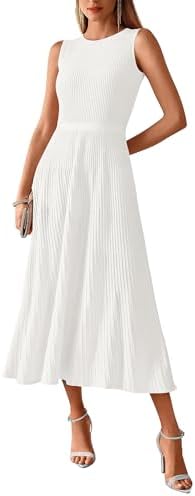 BTFBM Women Midi Bodycon Tank Dress