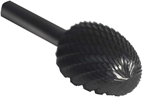 Drill America SE-11 Carbide Burr/Rotary File Oval Double Cut for Die Grinder 3/16" Dia. x 5/16" Cut Length with 1/4" Shank and 2" Overall Length, DUL Series