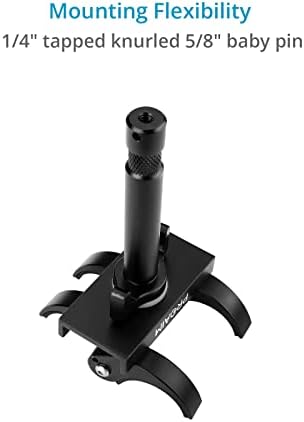 PROAIM Tube Clamp with 5/8" Baby Pin for Tubular Lighting Fixtures. Clamps 38mm Tube Light.