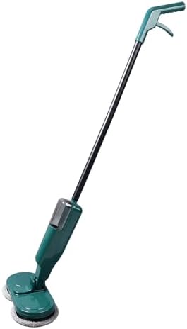 Pwshymi Electric Mop Lightweight Cordless Electric Mop with Water Sprayer, Rechargeable for Hardwood Tile Marble Floors (Green)