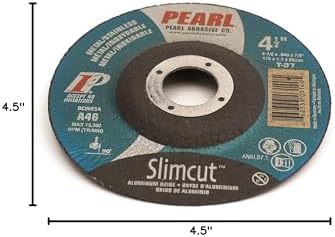 Pearl 4 1/2" x .045 x 7/8" Depressed Center Cut-Off Wheels (Pack of 25)