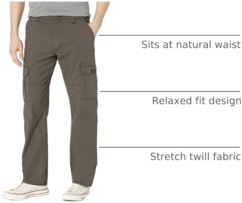 Wrangler Authentics Men's Relaxed Fit Stretch Cargo Pant