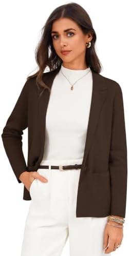 GRACE KARIN Womens Sweater Blazer Jackets Business Casual Work Cardigan