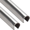 Easy Fix Hardware Snap On Repair Track Cover 1/4" for Sliding Patio Glass Doors | Sliding Door Repair Replacement Hardware Repair Stainless Steel | Fix Sliding Glass Door- 4 Feet (Pack of 2)