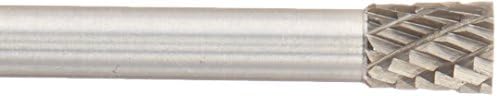 Drill America SN-81 Carbide Burr/Rotary File Inverted Cone Double Cut for Die Grinder 3/16" Dia. x 1/4" Cut Length with 3/16" Shank and 2" Overall Length, DUL Series