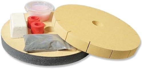 Keen Edge Professional Knife Sharpening Wheel System - Made in USA - Complete Wheel System fits most 6" and 8" Bench Grinders - Sharpening + Slotted Honing Wheels (Original Kit)